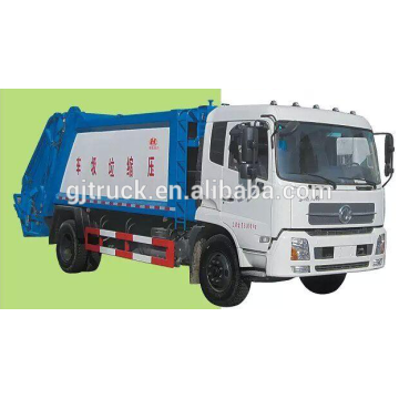 Dongfeng Tianjin 10CBM camión de basura / compacta camión de basura / compresor camión / gancho brazo camión de basura / brazo brazo camión de basura